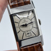 Omega Deco Style Tank Wristwatch Caliber 20F in Stainless Steel Case with Sunrise Dial Circa 1934