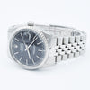 1979 Stunning Rolex Steel Oyster Perpetual Datejust Engine Turned Bezel & Black Dial Model 16030 with Box, Book & History
