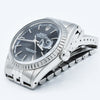 1979 Stunning Rolex Steel Oyster Perpetual Datejust Engine Turned Bezel & Black Dial Model 16030 with Box, Book & History