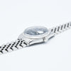 1979 Stunning Rolex Steel Oyster Perpetual Datejust Engine Turned Bezel & Black Dial Model 16030 with Box, Book & History