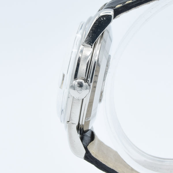 1958 Omega Seamaster Automatic Date Wristwatch Model 2849 with Original Off-White Dial in Stainless Steel