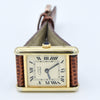 1980s Cartier Ladies Tank 925 Sterling Silver Gilt Vermeil Mechanical Manual Wind with Classic Roman Dial