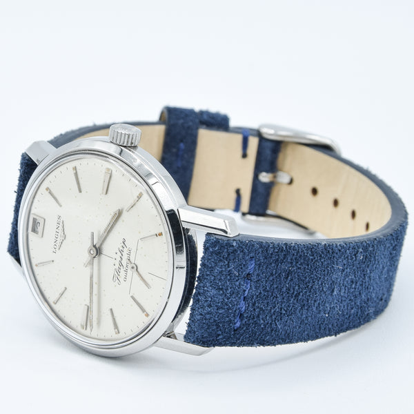 1961 Stunning Longines Flagship Automatic Date at 12 O'Clock Model 3106 in Stainless Steel