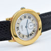 1990s Cartier 'Must de' Ronde with Roman Numerals in 925 Sterling Silver Gilt Vermeil Case Model 1810