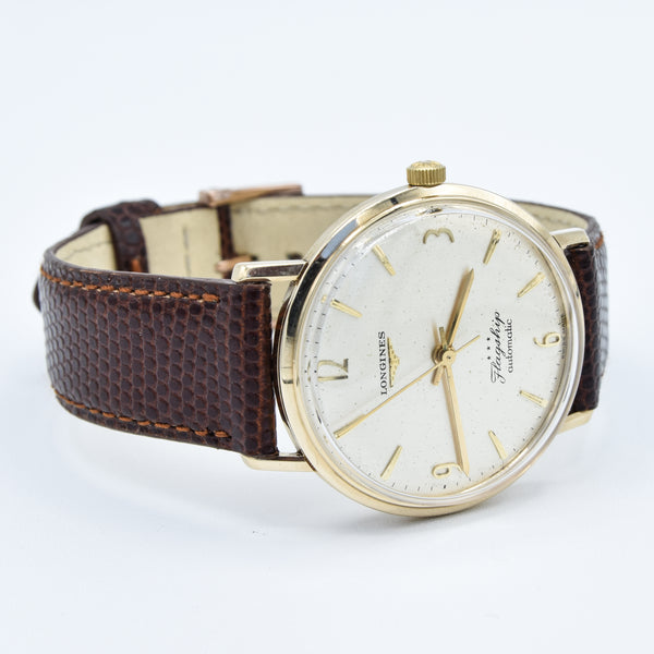 1965 Longines Flagship Automatic in Solid 9ct Gold with Mixed Arabic Numerals Model 3403