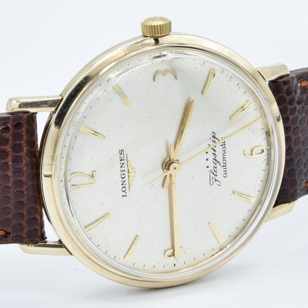 1965 Longines Flagship Automatic in Solid 9ct Gold with Mixed Arabic Numerals Model 3403