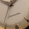 1958 Rare Omega Seamaster Automatic with Two Tone Dial in Solid Heavy 18ct Gold Dennison English Omega Case