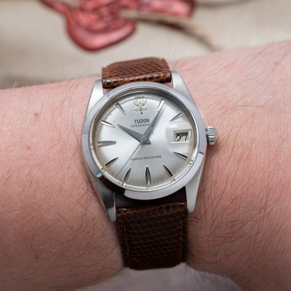 1964 Rare 34.5mm Tudor Oysterdate Shock Resisting