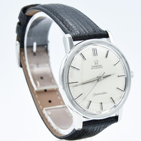 1965 Omega Seamaster Automatic Model 165003 with Satin Silvered Dial in Stainless Steel