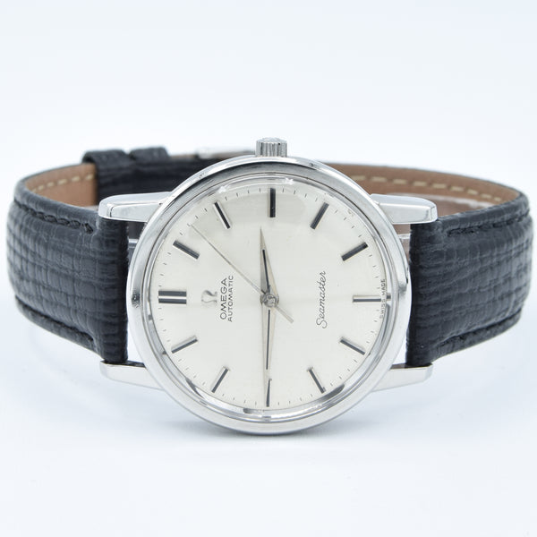 1965 Omega Seamaster Automatic Model 165003 with Satin Silvered Dial in Stainless Steel