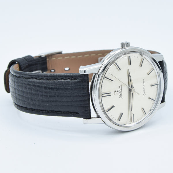 1965 Omega Seamaster Automatic Model 165003 with Satin Silvered Dial in Stainless Steel