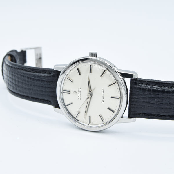 1965 Omega Seamaster Automatic Model 165003 with Satin Silvered Dial in Stainless Steel