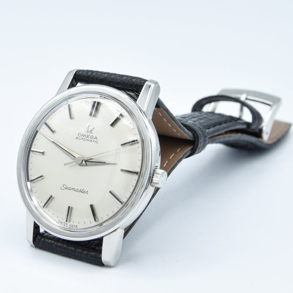 1965 Omega Seamaster Automatic Model 165003 with Satin Silvered Dial in Stainless Steel