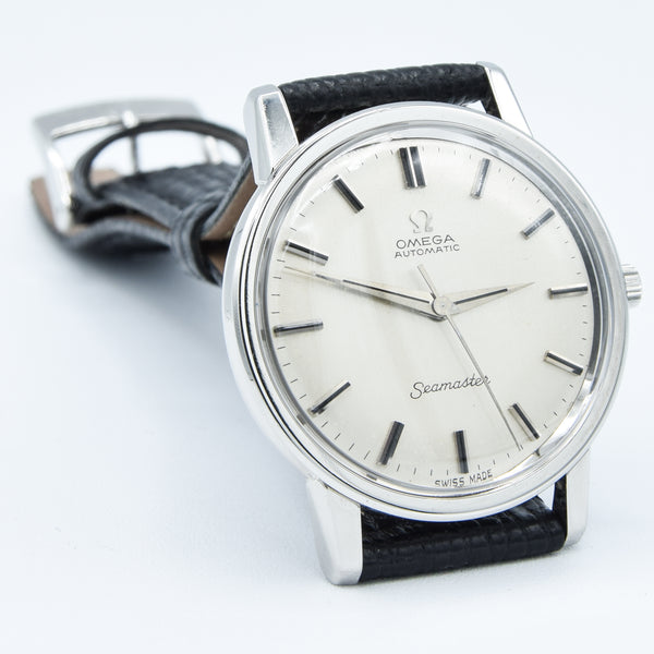 1965 Omega Seamaster Automatic Model 165003 with Satin Silvered Dial in Stainless Steel