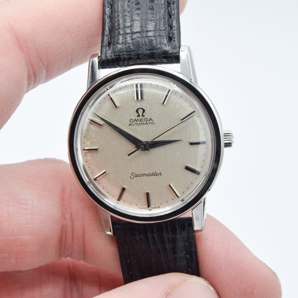 1965 Omega Seamaster Automatic Model 165003 with Satin Silvered Dial in Stainless Steel