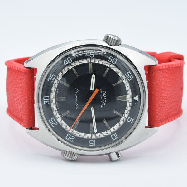 1968 Omega Seamaster Chronostop Dive Style Watch Model 145.008 in Stainless Steel