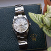 1965 Rolex Oyster Perpetual Date Model 1500 with Silvered Dial in Stainless Steel on Oyster Bracelet