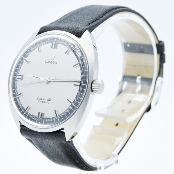 1970 Omega Seamaster Cosmic Model 136.017 Two Tone Graphite Dial in Stainless Steel Monocoque Case