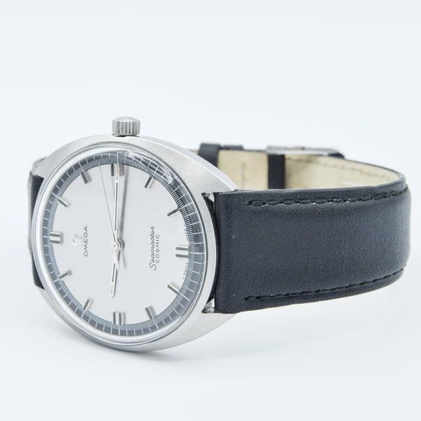 1970 Omega Seamaster Cosmic Model 136.017 Two Tone Graphite Dial in Stainless Steel Monocoque Case