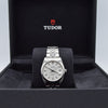 2002 Tudor Prince Date 74000N Rotor Self-Winding Wristwatch with Linen Dial Model in Stainless Steel with Box