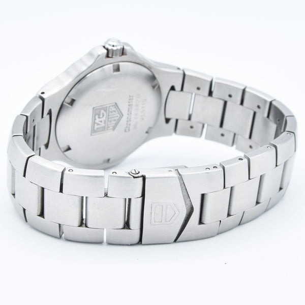 1990s TAG Heuer Kirium Date Automatic Chronometer Model WL5110 38mm Stainless Steel on Flip-Lock Bracelet with Box and Booklet