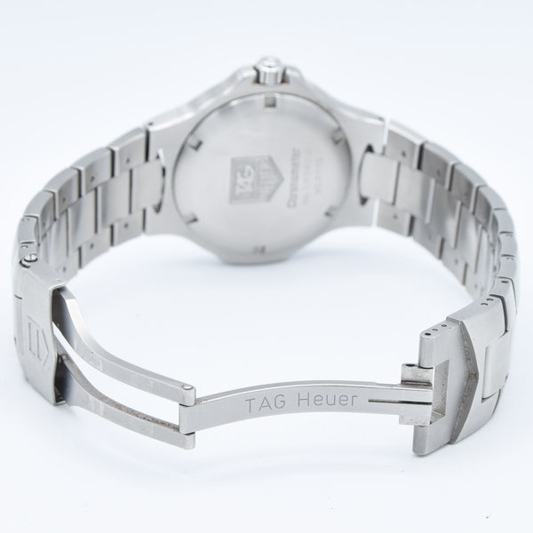 1990s TAG Heuer Kirium Date Automatic Chronometer Model WL5110 38mm Stainless Steel on Flip-Lock Bracelet with Box and Booklet