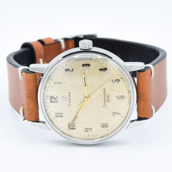 1966 Omega Seamaster 600 with Arabic Numerals and Hammered Patina Dial in Stainless Steel Model 135.011