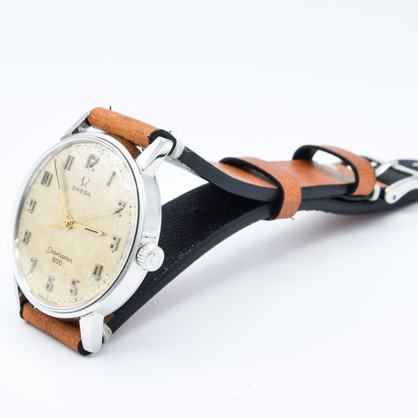 1966 Omega Seamaster 600 with Arabic Numerals and Hammered Patina Dial in Stainless Steel Model 135.011