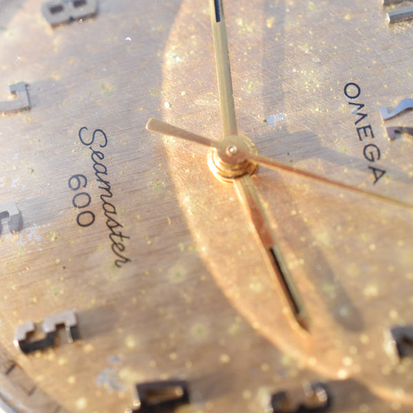 1966 Omega Seamaster 600 with Arabic Numerals and Hammered Patina Dial in Stainless Steel Model 135.011