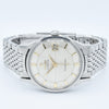 1962 Omega Constellation with Stunning Cross-Hair Pie Pan Model 14902 with Dog Legs on Flat Beads of Rice Bracelet