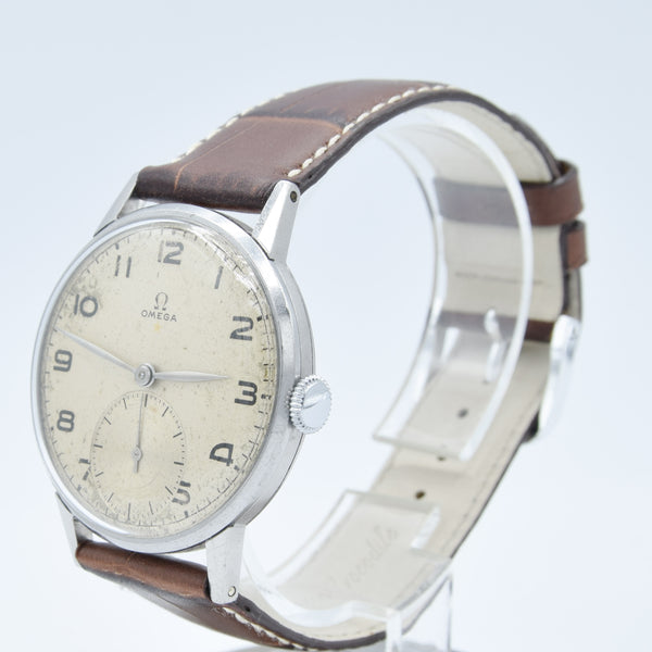 1944 Rare Omega 'Teddington' Red Star Wristwatch Model 2271 Cal. 30T2 Brazilian Market WW2