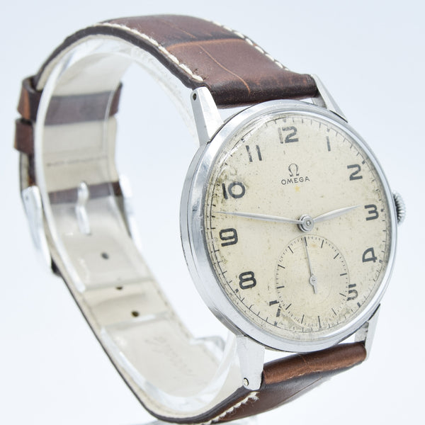 1944 Rare Omega 'Teddington' Red Star Wristwatch Model 2271 Cal. 30T2 Brazilian Market WW2