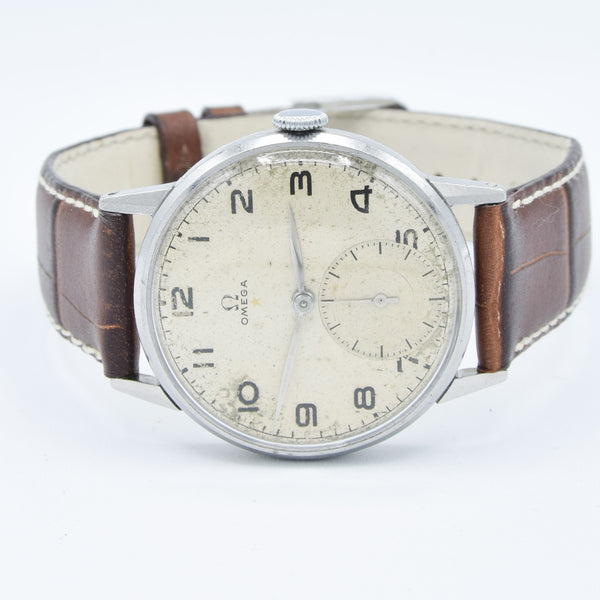 1944 Rare Omega 'Teddington' Red Star Wristwatch Model 2271 Cal. 30T2 Brazilian Market WW2