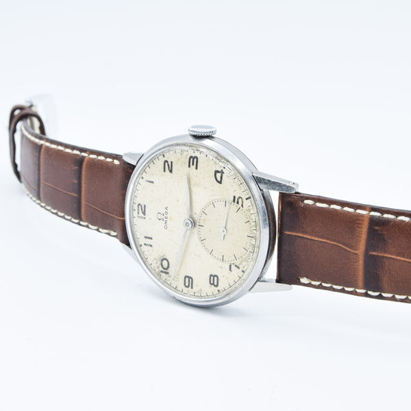 1944 Rare Omega 'Teddington' Red Star Wristwatch Model 2271 Cal. 30T2 Brazilian Market WW2