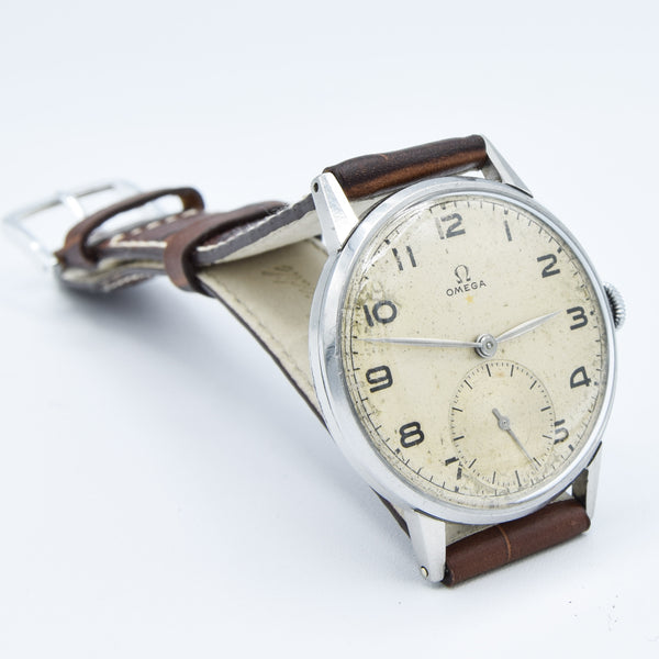 1944 Rare Omega 'Teddington' Red Star Wristwatch Model 2271 Cal. 30T2 Brazilian Market WW2