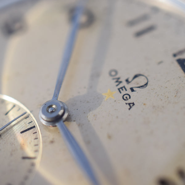 1944 Rare Omega 'Teddington' Red Star Wristwatch Model 2271 Cal. 30T2 Brazilian Market WW2