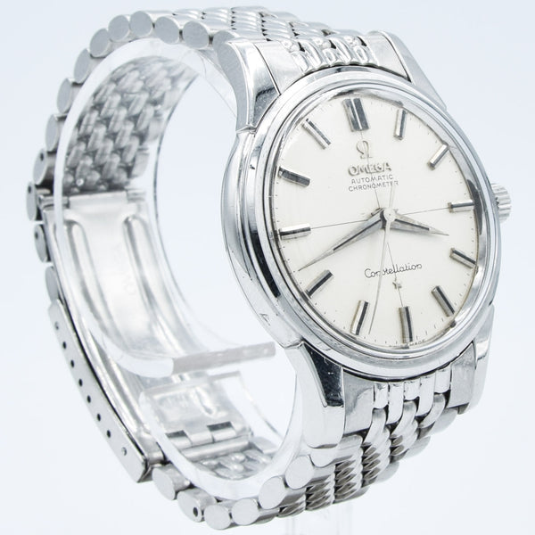 1962 Omega Constellation with Stunning Cross-Hair Model 14381 on Beads of Rice Bracelet