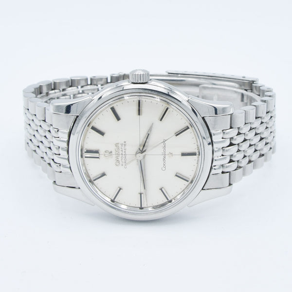 1962 Omega Constellation with Stunning Cross-Hair Model 14381 on Beads of Rice Bracelet