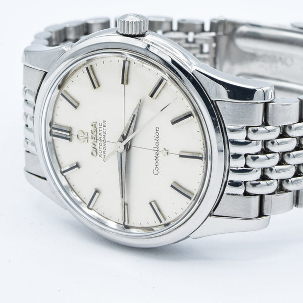 1962 Omega Constellation with Stunning Cross-Hair Model 14381 on Beads of Rice Bracelet