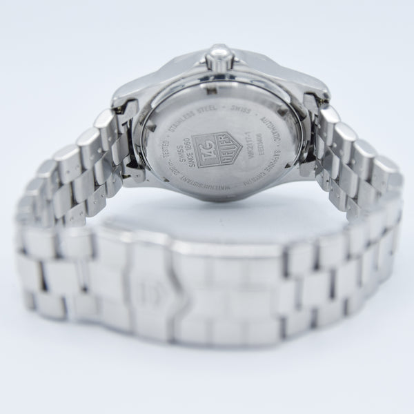 1990s TAG Heuer Automatic 2000 Series Dive Watch with Blue Dial Model 669.206F 38mm Stainless Steel on Fliplock Bracelet with Box