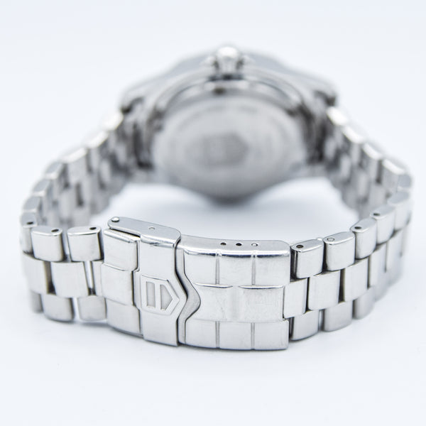 1990s TAG Heuer Automatic 2000 Series Dive Watch with Blue Dial Model 669.206F 38mm Stainless Steel on Fliplock Bracelet with Box