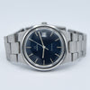 1978 Omega Geneve Date with Stunning Original Electric Blue Dial Model 136.0103 on Bracelet
