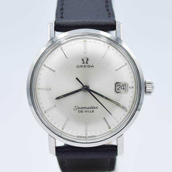 1963 Omega Seamaster Sharp Slim De Ville Date Model 135.020 with Original Omega Buckle