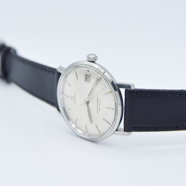 1963 Omega Seamaster Sharp Slim De Ville Date Model 135.020 with Original Omega Buckle