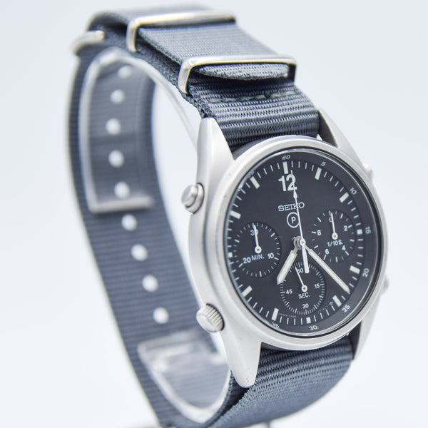 1984 Seiko 7A28-7120 RAF 6645-99  Gen 1 MOD Military 1st Issue Aircrew Chronograph Wristwatch