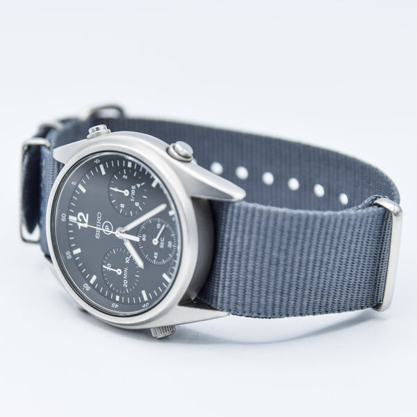1984 Seiko 7A28-7120 RAF 6645-99  Gen 1 MOD Military 1st Issue Aircrew Chronograph Wristwatch