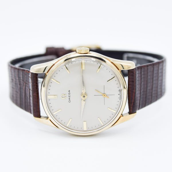 1959 Omega Classic Manual Wind Dress Watch in Solid 9ct Gold Case - Fully Restored