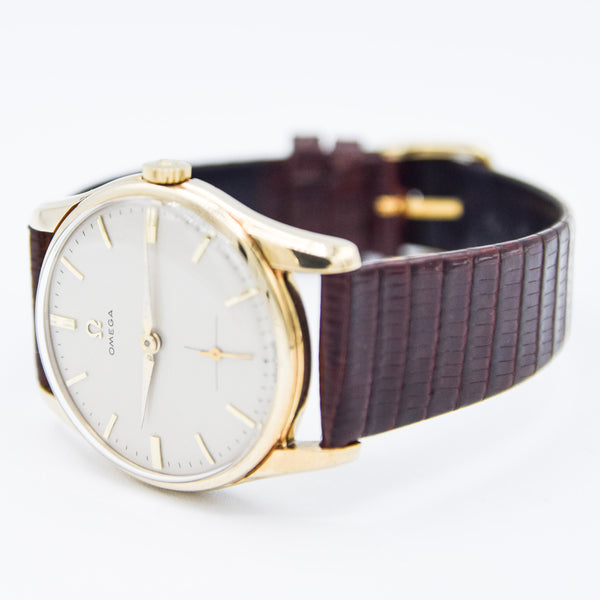 1959 Omega Classic Manual Wind Dress Watch in Solid 9ct Gold Case - Fully Restored