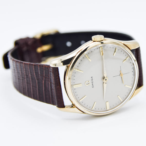 1959 Omega Classic Manual Wind Dress Watch in Solid 9ct Gold Case - Fully Restored