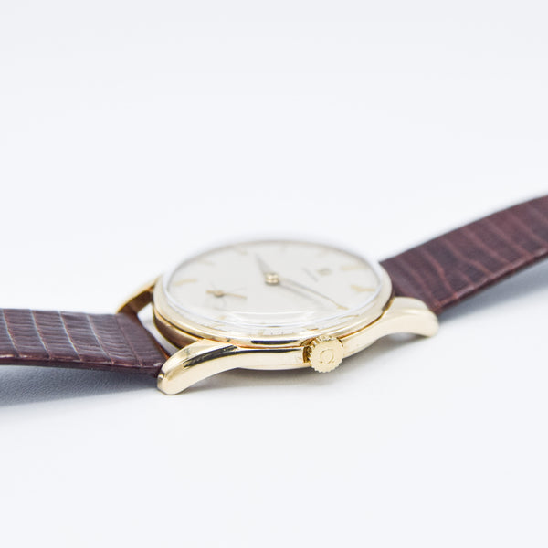 1959 Omega Classic Manual Wind Dress Watch in Solid 9ct Gold Case - Fully Restored
